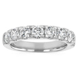 Luminesce Lab Grown 2 Carat Diamond Eternity Straight Ring in Sterling Silver