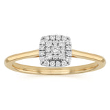 Luminesce Lab Grown 1/10 Carat Diamond Ring in 9ct Yellow Gold