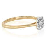 Luminesce Lab Grown 1/10 Carat Diamond Ring in 9ct Yellow Gold