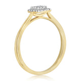 Luminesce Lab Grown 1/10 Carat Diamond Ring in 9ct Yellow Gold
