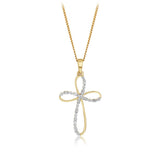 Luminesce Lab Grown 1/10 Carat Diamond Pendant in 9ct Yellow Gold