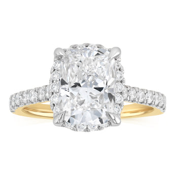 Luminesce Lab Grown 3 Carat Diamond Ring in 9ct Yellow Gold