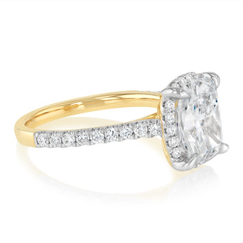 Luminesce Lab Grown 3 Carat Diamond Ring in 9ct Yellow Gold