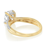 Luminesce Lab Grown 2.33 Carat Diamond Ring in 9ct Yellow Gold