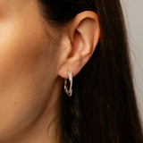 Luminesce Lab Grown 1/2 Carat Diamond Hoop Earrings in 9ct Yellow Gold