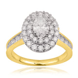 Luminesce Lab Grown 1.32 Carat Diamond Ring in 9ct Yellow Gold