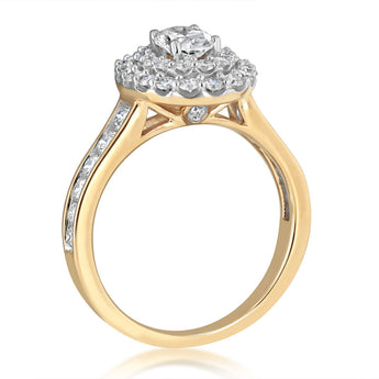 Luminesce Lab Grown 1.32 Carat Diamond Ring in 9ct Yellow Gold