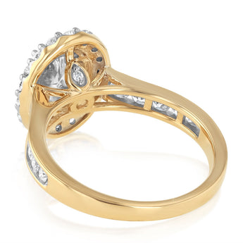 Luminesce Lab Grown 1.32 Carat Diamond Ring in 9ct Yellow Gold