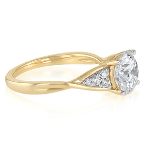 Luminesce Lab Grown 2.10 Carat Diamond Ring in 9ct Yellow Gold