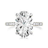 Luminesce Lab Grown 3.20 Carat Diamond Oval Ring in 9ct Yellow Gold