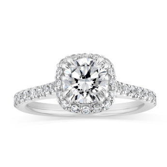 Luminesce Lab Grown 1.50 Carat Diamond Bridal Set in Sterling Silver
