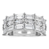 Luminesce Lab Grown 3 Carat Diamond Ring in Sterling Silver
