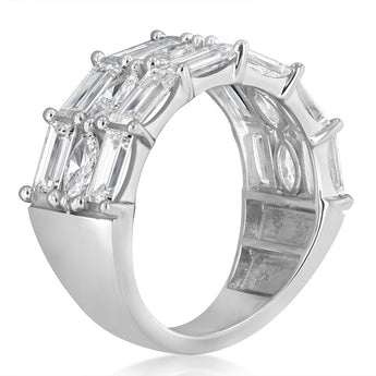 Luminesce Lab Grown 3 Carat Diamond Ring in Sterling Silver