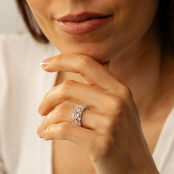 Luminesce Lab Grown 3 Carat Diamond Ring in Sterling Silver
