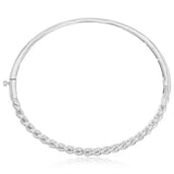 Luminesce Lab Grown 1 Carat Diamond Bangle in Sterling Silver