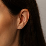 Luminesce Lab Grown 1/4 Carat Diamond Solitaire Stud Earrings in 9ct Yellow Gold
