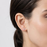 Luminesce Lab Grown 1/4 Carat Diamond Solitaire Stud Earrings in 9ct Yellow Gold