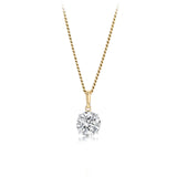 Luminesce Lab Grown 3/4 Carat Diamond Solitaire Pendant in 9ct Yellow Gold