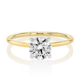 Luminesce Lab Grown 1 Carat Diamond Solitaire Ring in 9ct Yellow Gold