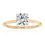 Luminesce Lab Grown 1 Carat Diamond Solitaire Ring in 9ct Yellow Gold