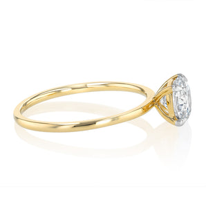 Luminesce Lab Grown 1 Carat Diamond Solitaire Ring in 9ct Yellow Gold