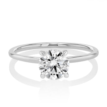 Luminesce Lab Grown 1 Carat Diamond Solitaire Ring in 9ct White Gold