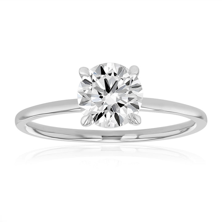 Luminesce Lab Grown 1 Carat Diamond Solitaire Ring in 9ct White Gold