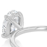 Luminesce Lab Grown 1 Carat Diamond Oval Solitaire Ring in 9ct White Gold