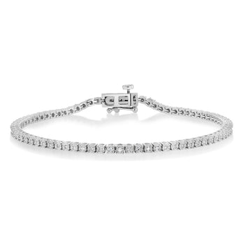 Luminesce Lab Grown 1/3 Carat Diamond Tennis Bracelet in Sterling Silver