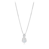 Luminesce Lab Grown 1.50 Carat Diamond Drop Earrings and Pendant Set in Sterling Silver on 45cm Chain