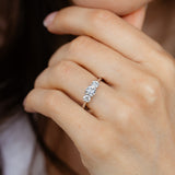 Luminesce Lab Grown 0.95 Carat Diamond Trilogy Ring in 9ct White Gold