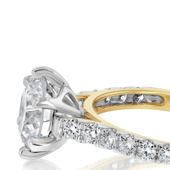Luminesce Lab Grown 2.30 Carat Diamond Ring in 9ct Yellow Gold