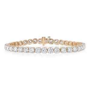 Luminesce Lab Grown 10 Carat Diamond Tennis Bracelet in 9ct Yellow Gold