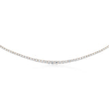 Luminesce Lab Grown 15 Carat Diamond Graduated Tennis Necklace in 9ct Yellow Gold
