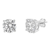 Luminesce Lab Grown 5 Carat Diamond Solitaire Stud Earrings in 9ct White Gold