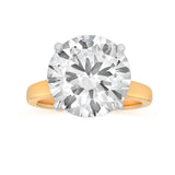 Luminesce Lab Grown 8 Carat Diamond Solitaire Ring in 9ct Yellow Gold