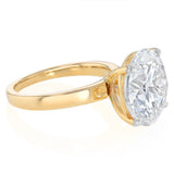 Luminesce Lab Grown 8 Carat Diamond Solitaire Ring in 9ct Yellow Gold