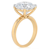 Luminesce Lab Grown 8 Carat Diamond Solitaire Ring in 9ct Yellow Gold