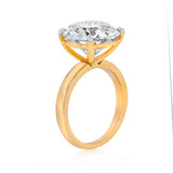 Luminesce Lab Grown 8 Carat Diamond Solitaire Ring in 9ct Yellow Gold