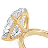 Luminesce Lab Grown 11 Carat Diamond Oval Solitaire Ring in 9ct Yellow Gold