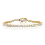 Luminesce Lab Grown 5 Carat Diamond Bracelet in 9ct Yellow Gold