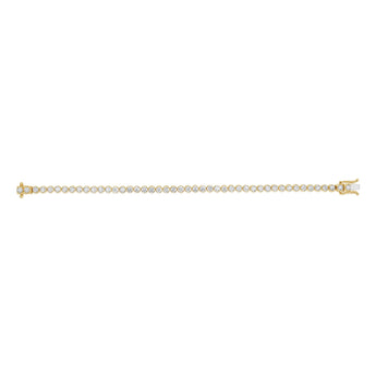 Luminesce Lab Grown 5 Carat Diamond Bracelet in 9ct Yellow Gold