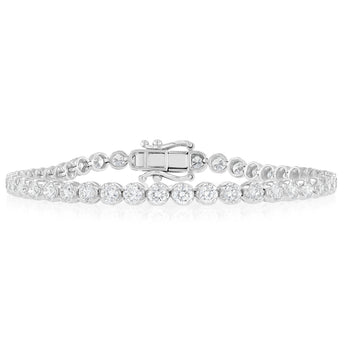 Luminesce Lab Grown 4.70 Carat Diamond Bracelet in Sterling Silver