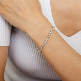 Luminesce Lab Grown 4.70 Carat Diamond Bracelet in Sterling Silver