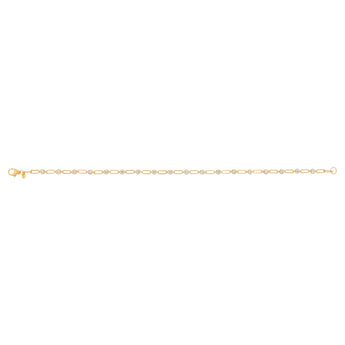 Luminesce Lab Grown 0.65 Carat Diamond Bracelet in Gold Plated Sterling Silver