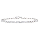 Luminesce Lab Grown 1.70 Carat Diamond Bracelet in Sterling Silver