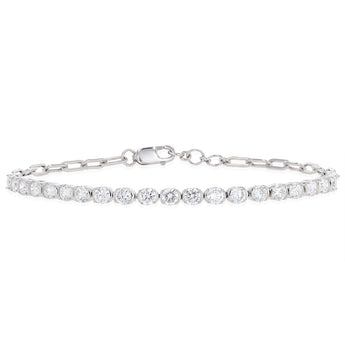 Luminesce Lab Grown 1.70 Carat Diamond Bracelet in Sterling Silver