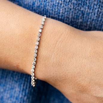 Luminesce Lab Grown 1.70 Carat Diamond Bracelet in Sterling Silver