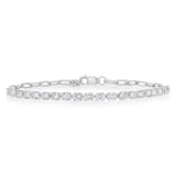 Luminesce Lab Grown 1.70 Carat Diamond Bracelet in Sterling Silver