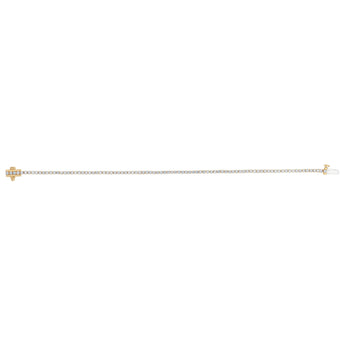 Luminesce Lab Grown 2 Carat Diamond Classic Bracelet in 9ct Yellow Gold